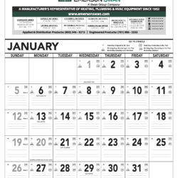 Emerson Swan Wall Calendar (2026)