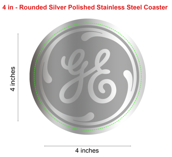 GE Stainless Steel Coasters - Image 2