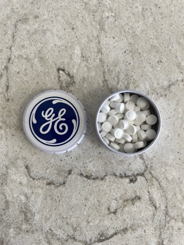 GE Candy Tin w/Sugar Free Mints