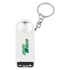 Taco Magnifier And LED Light Key Chain