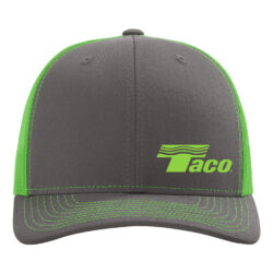 Taco Trucker Cap- Charcoal/Neon Green